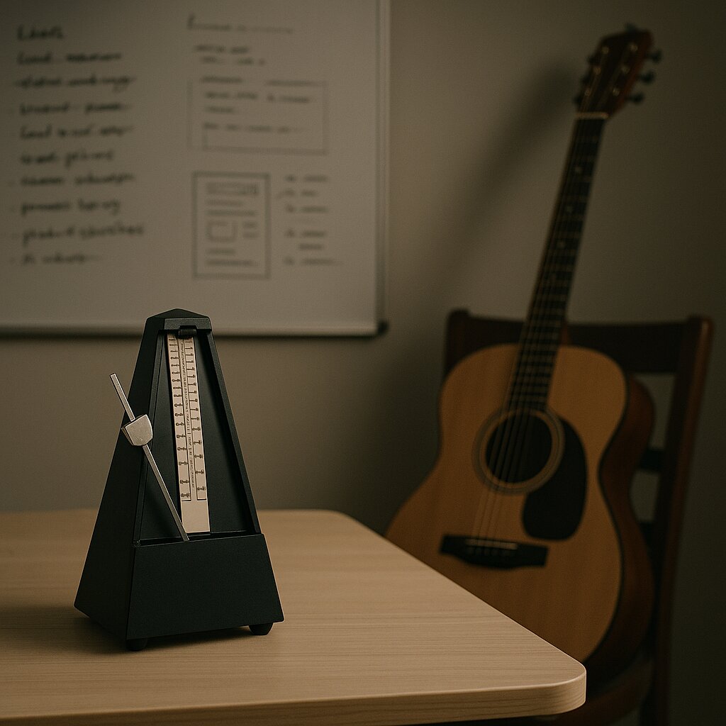 Metronome & KPIs: a 7-day test tempo before recording the demo; fewer KPIs, clearer targets